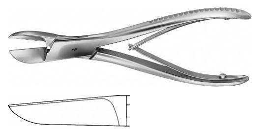 ЛІСТОН КІСТК. КУСАЧКИ ПРЯМ. 170MM